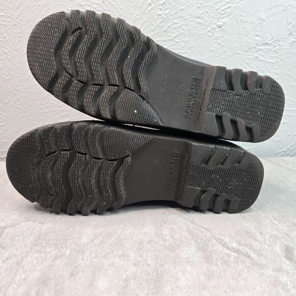 Sperry Outdoor Rain Boot 6 Navy Blue Brown Quilted Gorpcore Rubber Winter Bootie - Picture 6 of 10